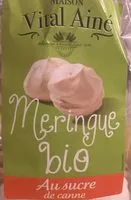 入っている砂糖の量 Meringues bio au sucre de canne Vital Aîné