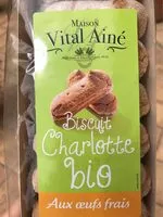 入っている砂糖の量 Biscuits bio Charlotte Vital Aîné