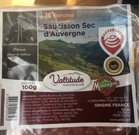 Quantité de sucre dans Saucisson sec d'auvergne