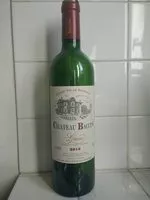 中的糖分和营养成分 Chateau baccus