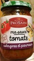 İçindeki şeker miktarı Ma sauce tomate aubergines et parmesan