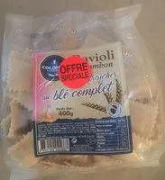 चीनी की मात्रा Ravioli jambon au ble complet