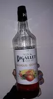Suhkru kogus sees sirop mangue goyave