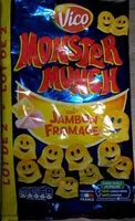 Zuckermenge drin Monster Munch - goût jambon fromage