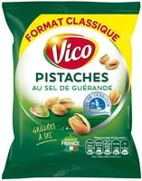Quantité de sucre dans Pistaches grillées à sec - Sel de Guérande