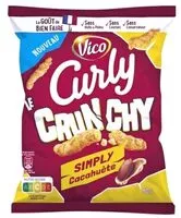 Sokerin määrä sisällä Curly Crunchy Simply Cacahuète
