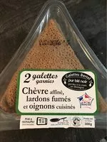 İçindeki şeker miktarı Galettes garnies chèvre, lardons fumés/oignons