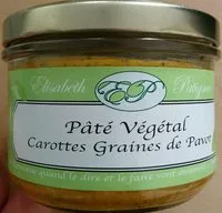 Quantité de sucre dans Pâté végétal carottes graines de pavot