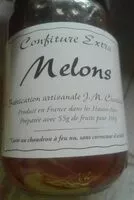 入っている砂糖の量 Confiture extra melon