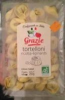 入っている砂糖の量 Tortelloni Ricotta Epinards