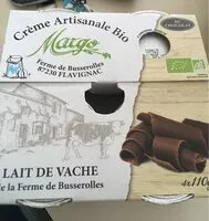 Amount of sugar in Creme artisanale bio Margo