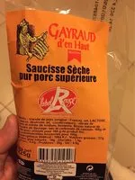 Sucre et nutriments contenus dans Gayraud d en haut