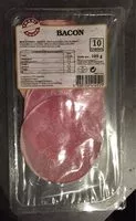 Zuckermenge drin Bacon fume 10 tranches