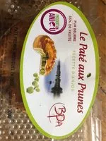 Suhkru kogus sees Pâté aux Prunes individuels x2