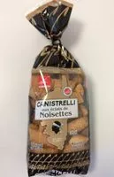 Amount of sugar in Canistrelli aux éclats de noisettes