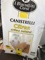 Quantité de sucre dans Canistrelli - citron