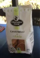 Quantité de sucre dans Canistreli