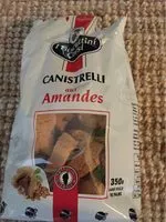 Quantité de sucre dans Canistrelli aux amandes