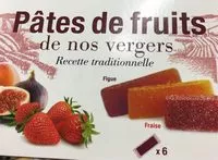Suhkru kogus sees Pâtes de fruits de nos vergers