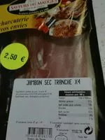 Quantité de sucre dans Jambon sec X 4