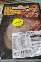 Quantité de sucre dans Assiette Anglaise