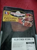 Quantité de sucre dans Rillon d'anjou artisanal