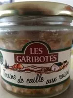 Quantité de sucre dans Terrinne de cailles aux raisins