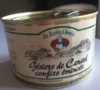 Jumlah gula yang masuk Gésiers de canard confits émincés