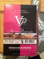 Sokerin määrä sisällä Vin rose la Venise provençale coteaux d'Aix en Provence AOP 13%