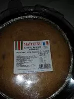 Quantité de sucre dans Gâteau basque cerise