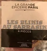 Sucre et nutriments contenus dans La grande epicerie de paris