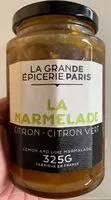 İçindeki şeker miktarı Marmelade Citron - Citron Vert
