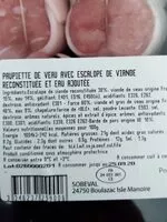 चीनी की मात्रा 8 Paupiettes De Veau