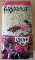 Sucre et nutriments contenus dans Riz craf