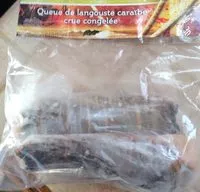 含糖量 Queue de langouste caraïbe crue congelée
