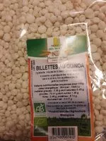 Amount of sugar in Billettes au Quinoa