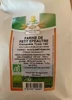入っている砂糖の量 Farine de petit épeautre complète Type 150