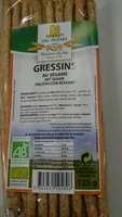 Amount of sugar in Gressins blé au sésame