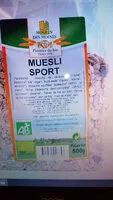 Amount of sugar in Muesli sport