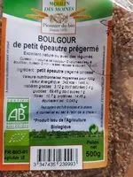 Suhkru kogus sees Boulgour de petit épeautre