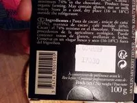 चीनी की मात्रा Chocolat Noir au café 74% Cacao