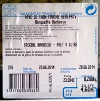 Sucre et nutriments contenus dans Salmon est