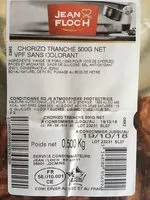 Suhkru kogus sees Chorizo PP Tranché Sous Atmosphère Contrôlée | 500 G