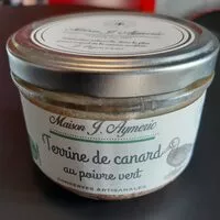 Quantité de sucre dans Terrine de canard au poivre vert