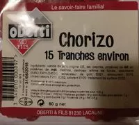 Quantité de sucre dans Chorizo