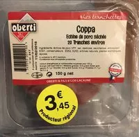 Quantité de sucre dans Coppa