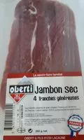 Quantité de sucre dans Jambon sec 4 tranches