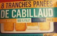 入っている砂糖の量 tranches panees de cabillaud