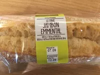 Amount of sugar in Le pavé jambon emmental