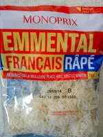 İçindeki şeker miktarı Emmental Français Râpé (29 % MG)